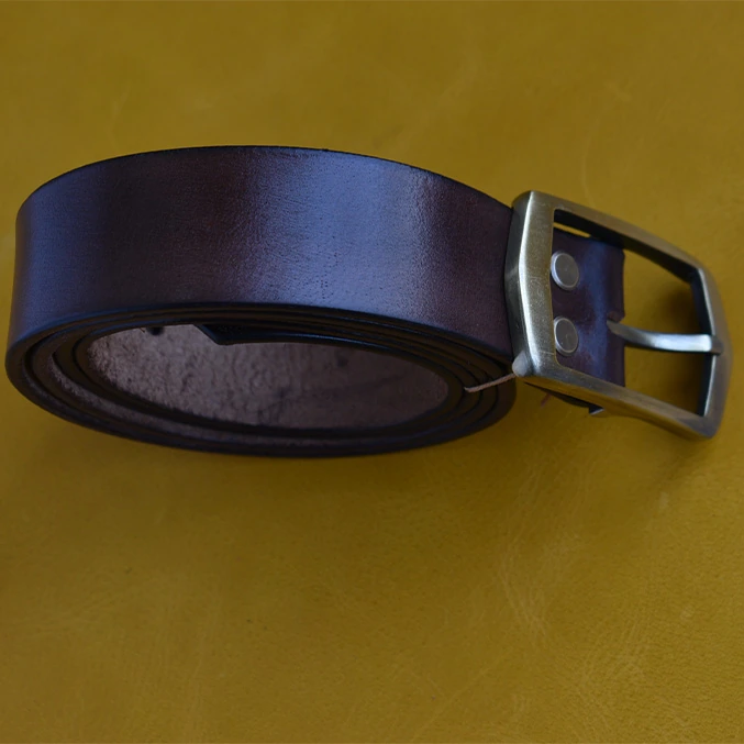 Handmade Leather Belt Coffee Brown