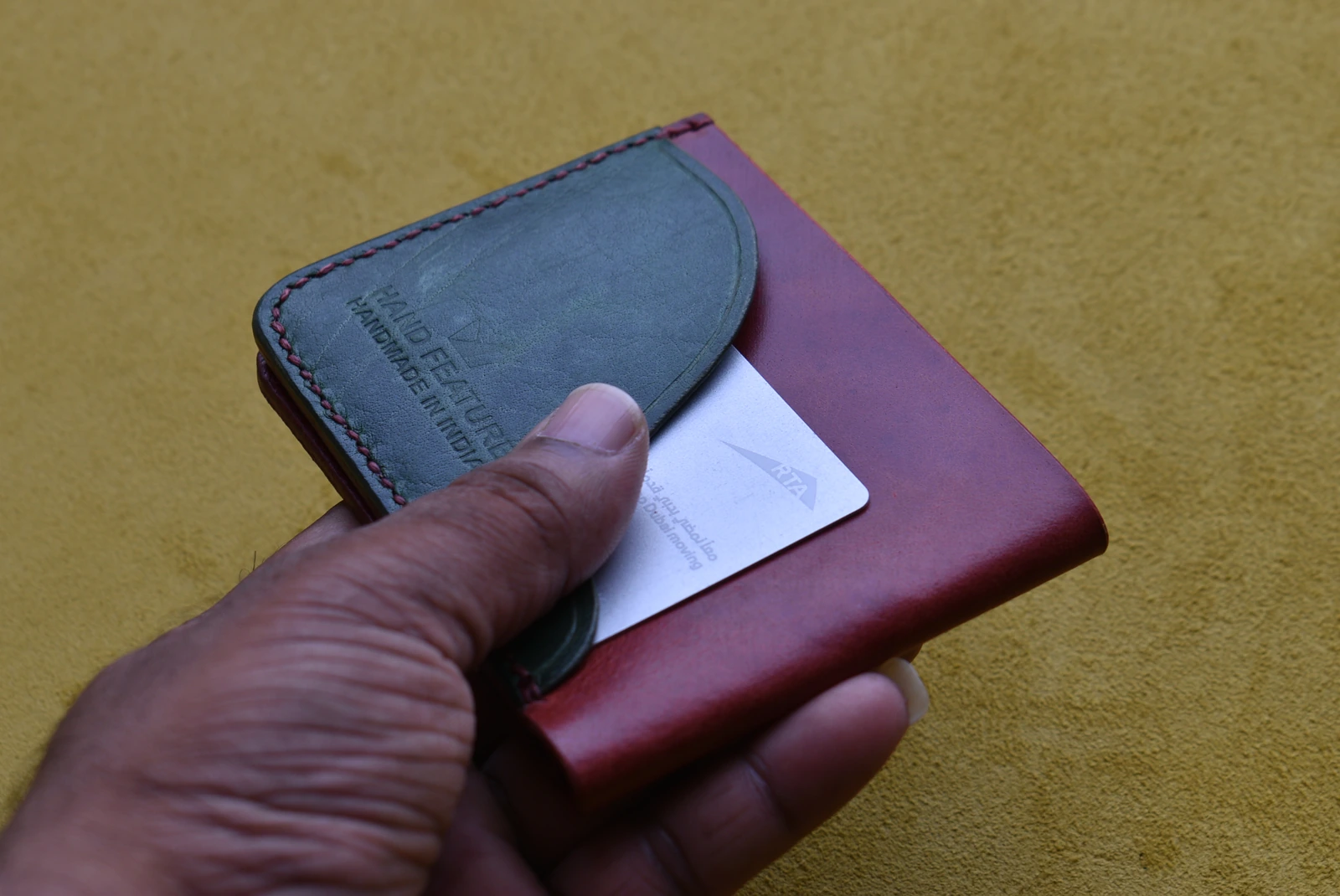 Handmade Wallet Green Unique design