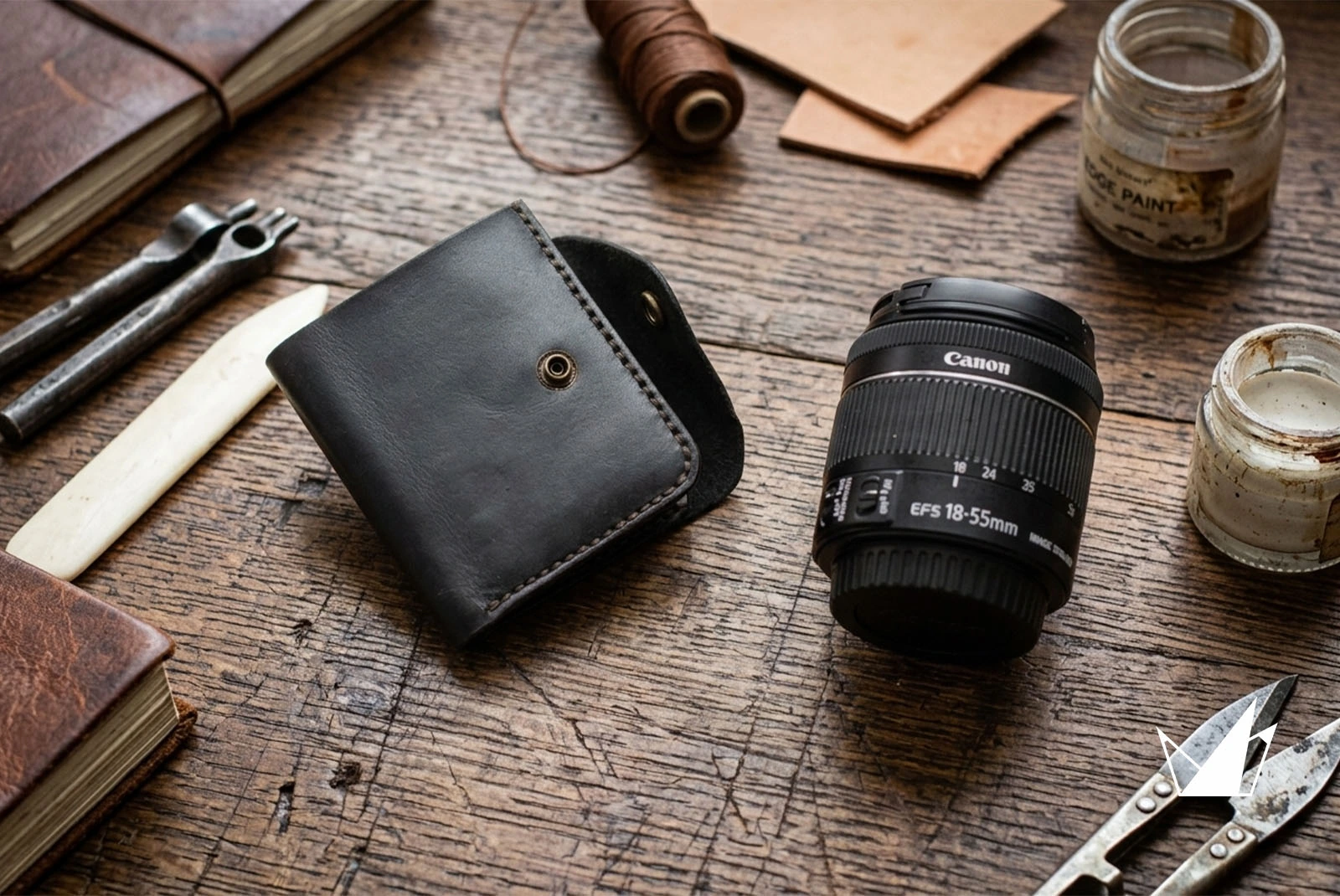 Handmade Wallet, Unique Design Black