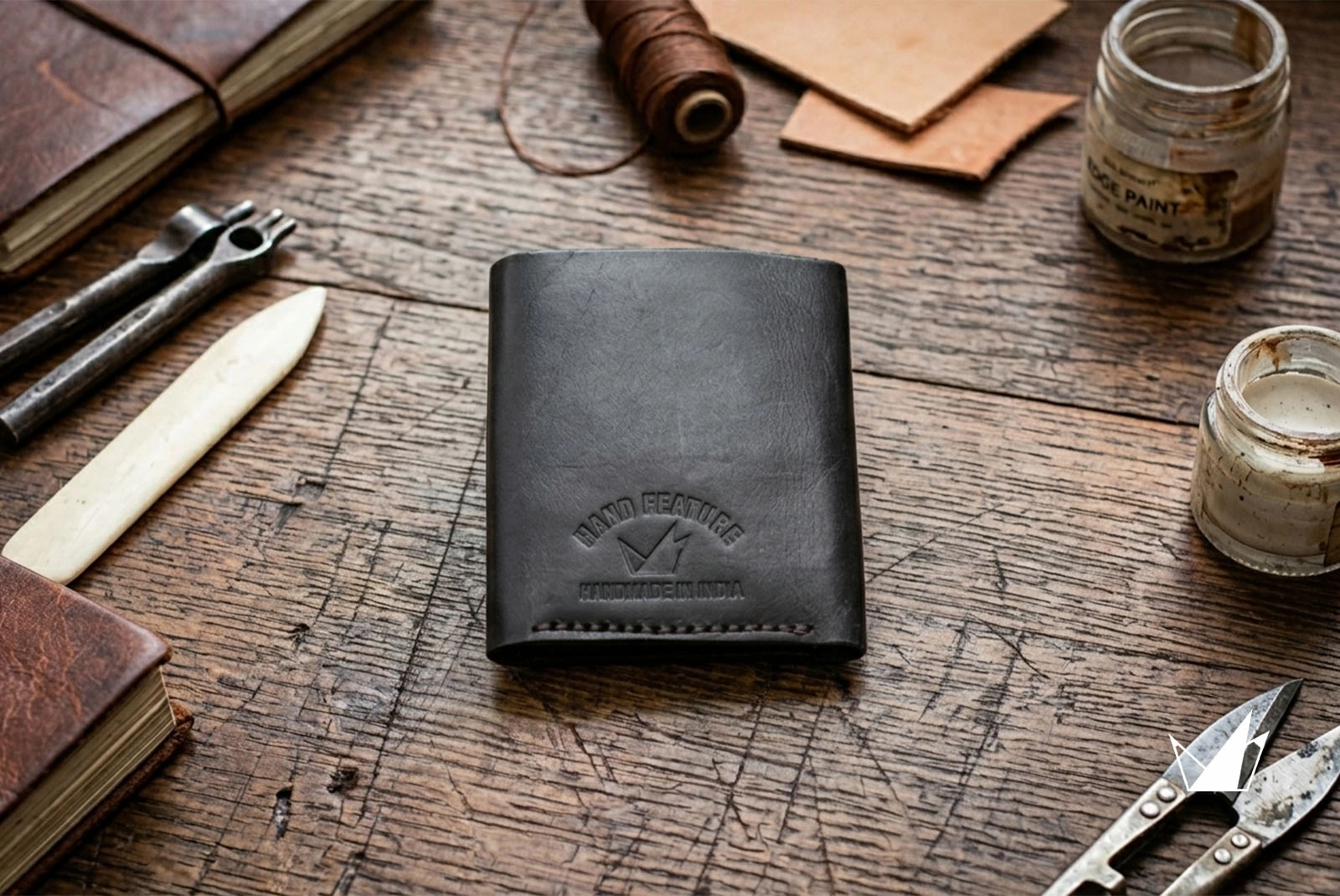 Handmade Wallet, Unique Design Black