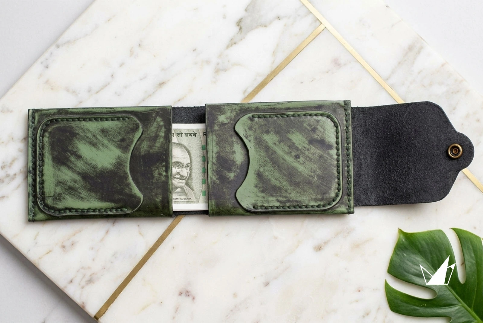 The Heritage Green Leather Wallet